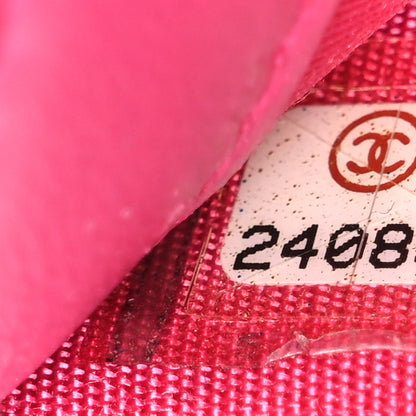Chanel Caviar Camellia Embossed Card Holder Fuchsia 8 of 8