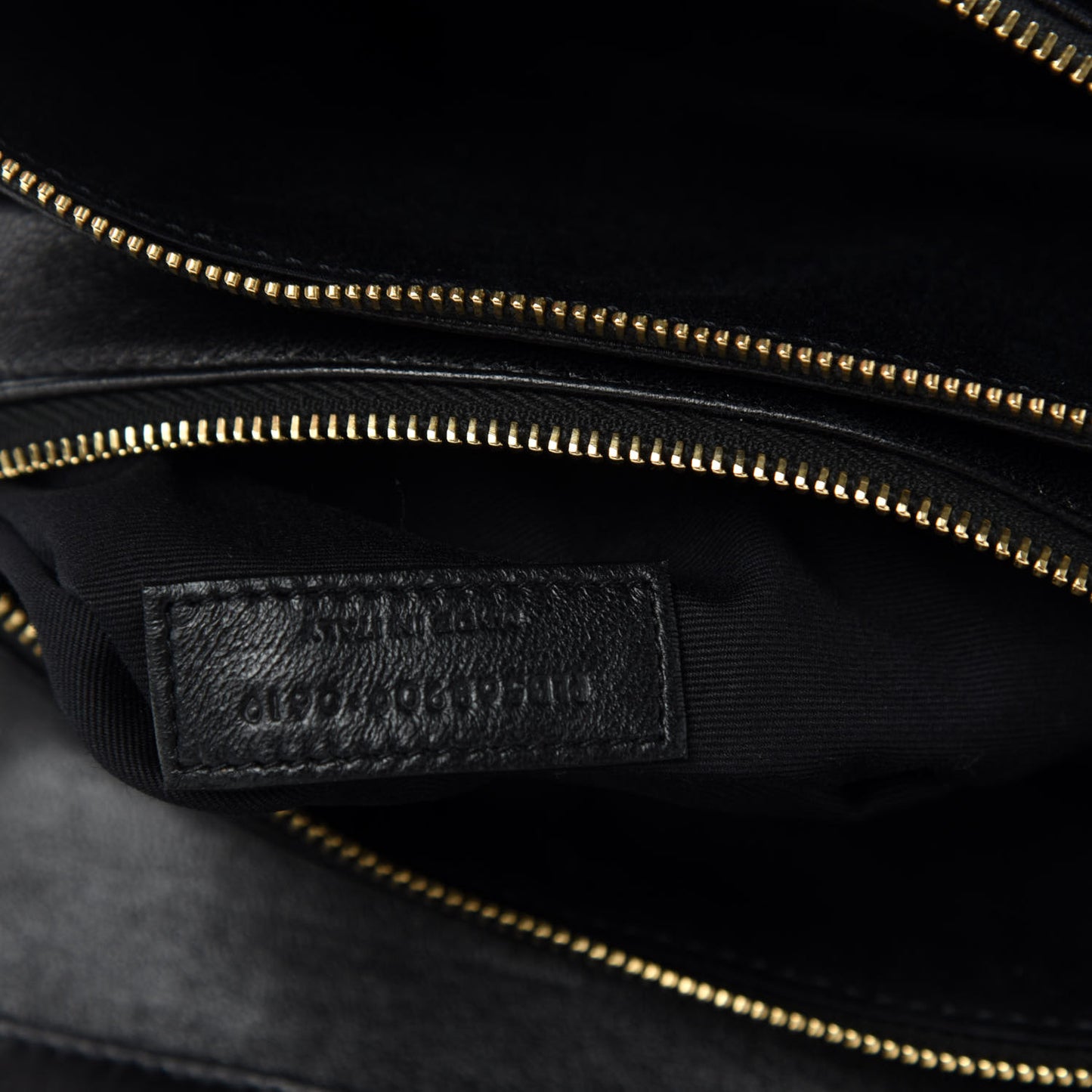 Lambskin Diamond Quilted Monogram Angie Chain Bag Black