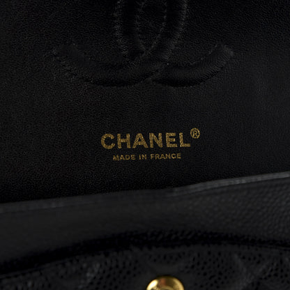 Chanel Caviar Quilted Medium Double Flap Black 6 of 12