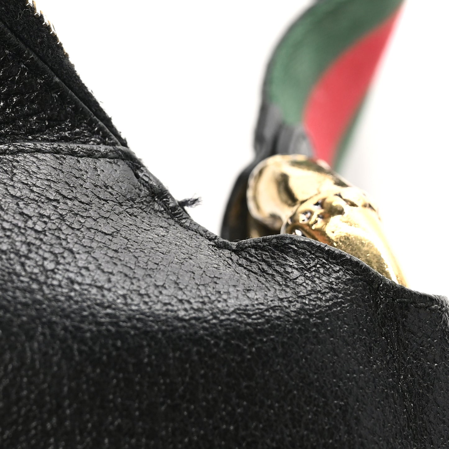 Monogram Web Bamboo Ring Hobo Black