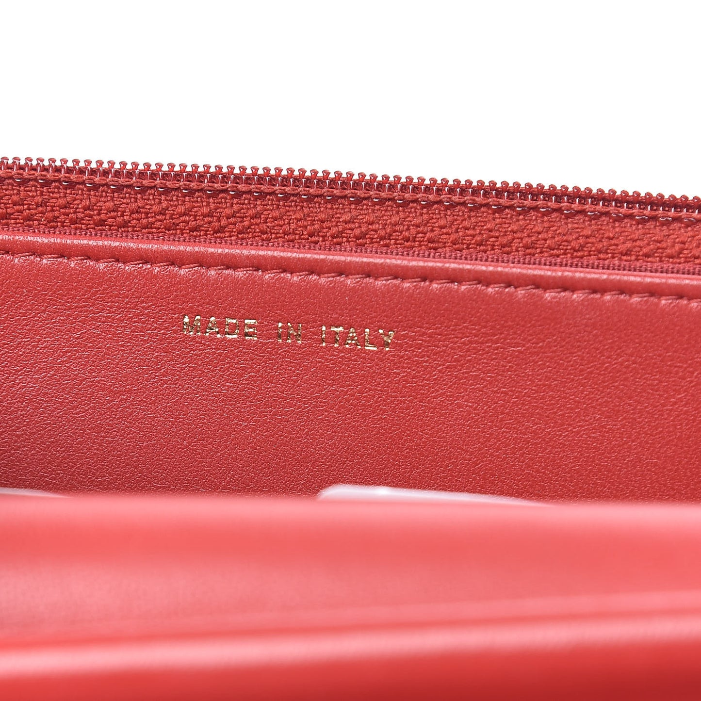 Lambskin Quilted Boy Wallet On Chain WOC Red