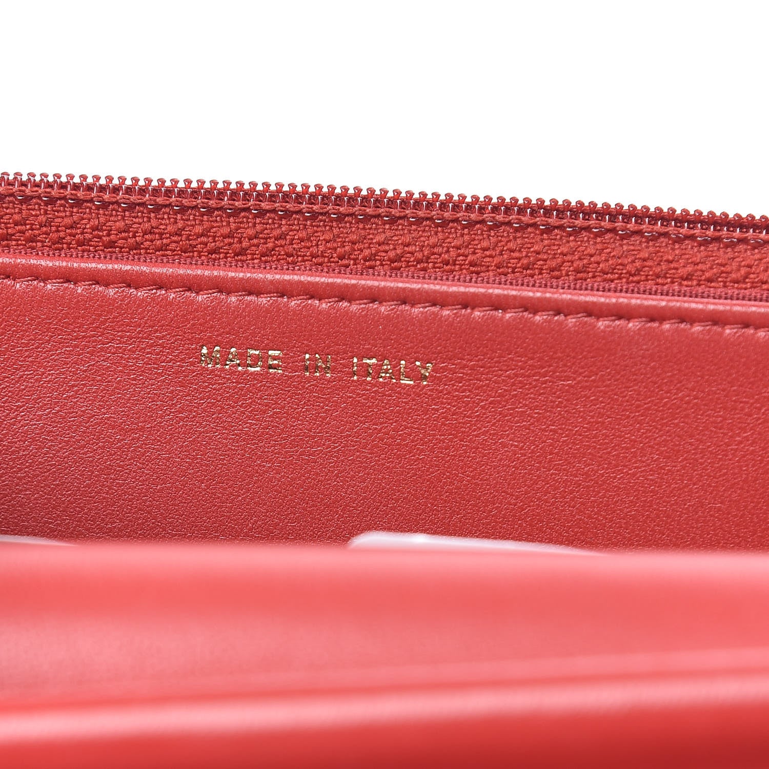Chanel Lambskin Quilted Boy Wallet On Chain WOC Red 9 of 12