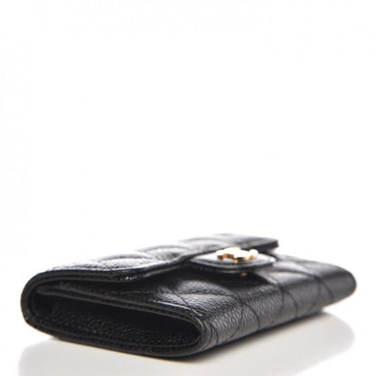 Chanel Caviar Quilted Flap Card Holder Black 4 of 4