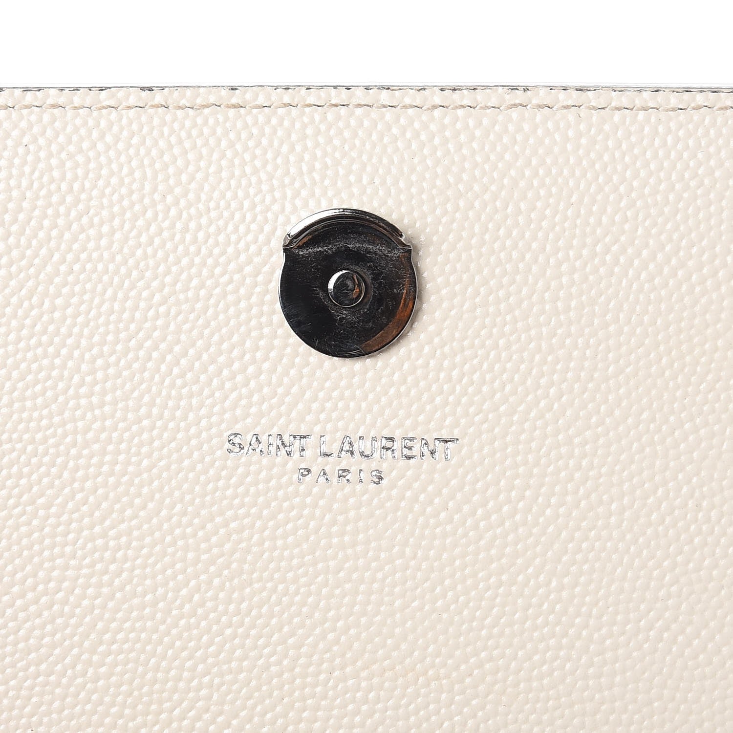 Saint Laurent Grain De Poudre Medium Classic Monogram Kate Satchel Porcellana Black 6 of 11