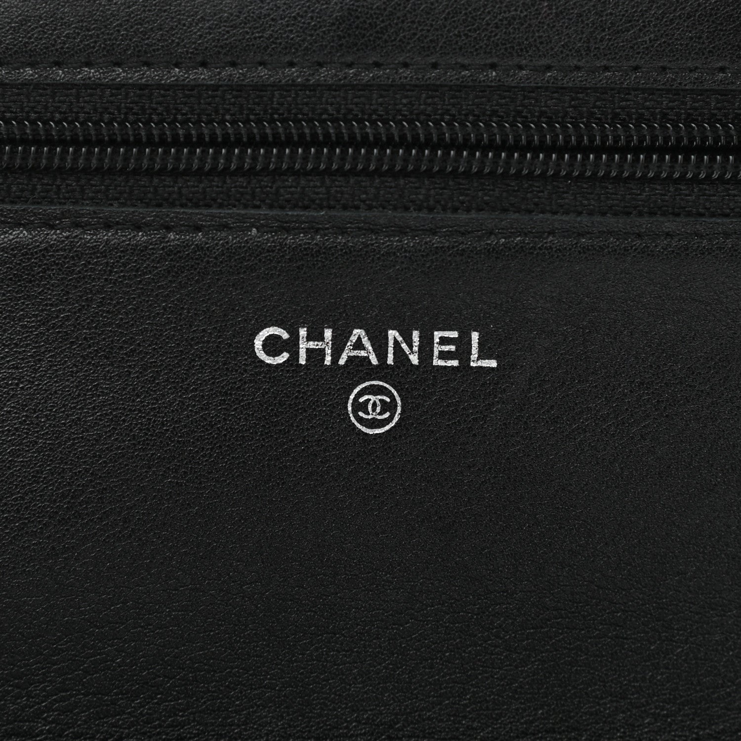 Chanel Caviar Timeless CC Wallet On Chain WOC Black 6 of 14