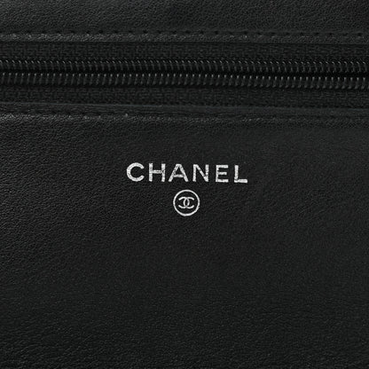Chanel Caviar Timeless CC Wallet On Chain WOC Black 6 of 14