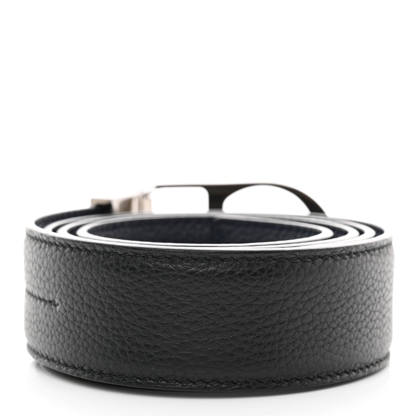 Grained Calfskin 35mm Montaigne Belt 90 Black
