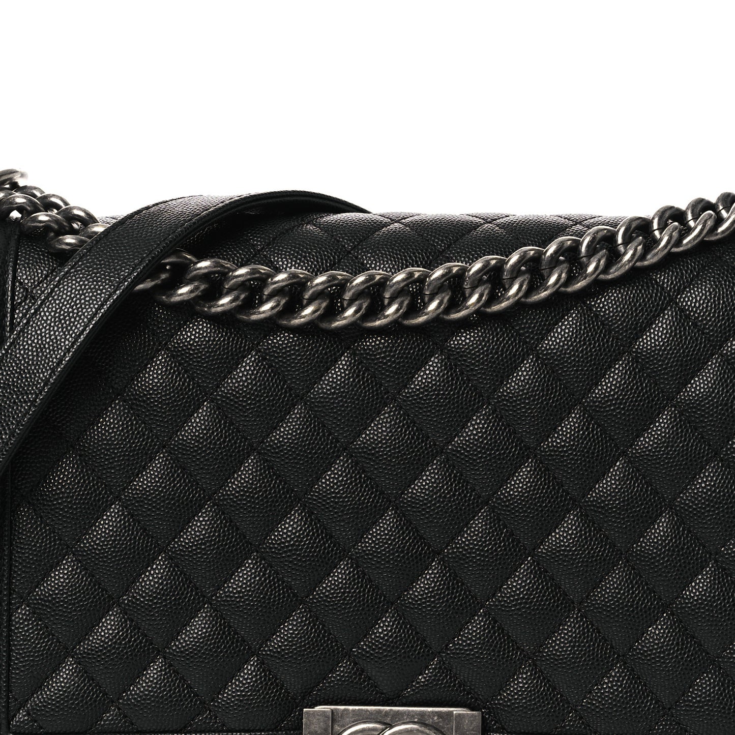 Caviar Quilted New Medium Boy Flap Black
