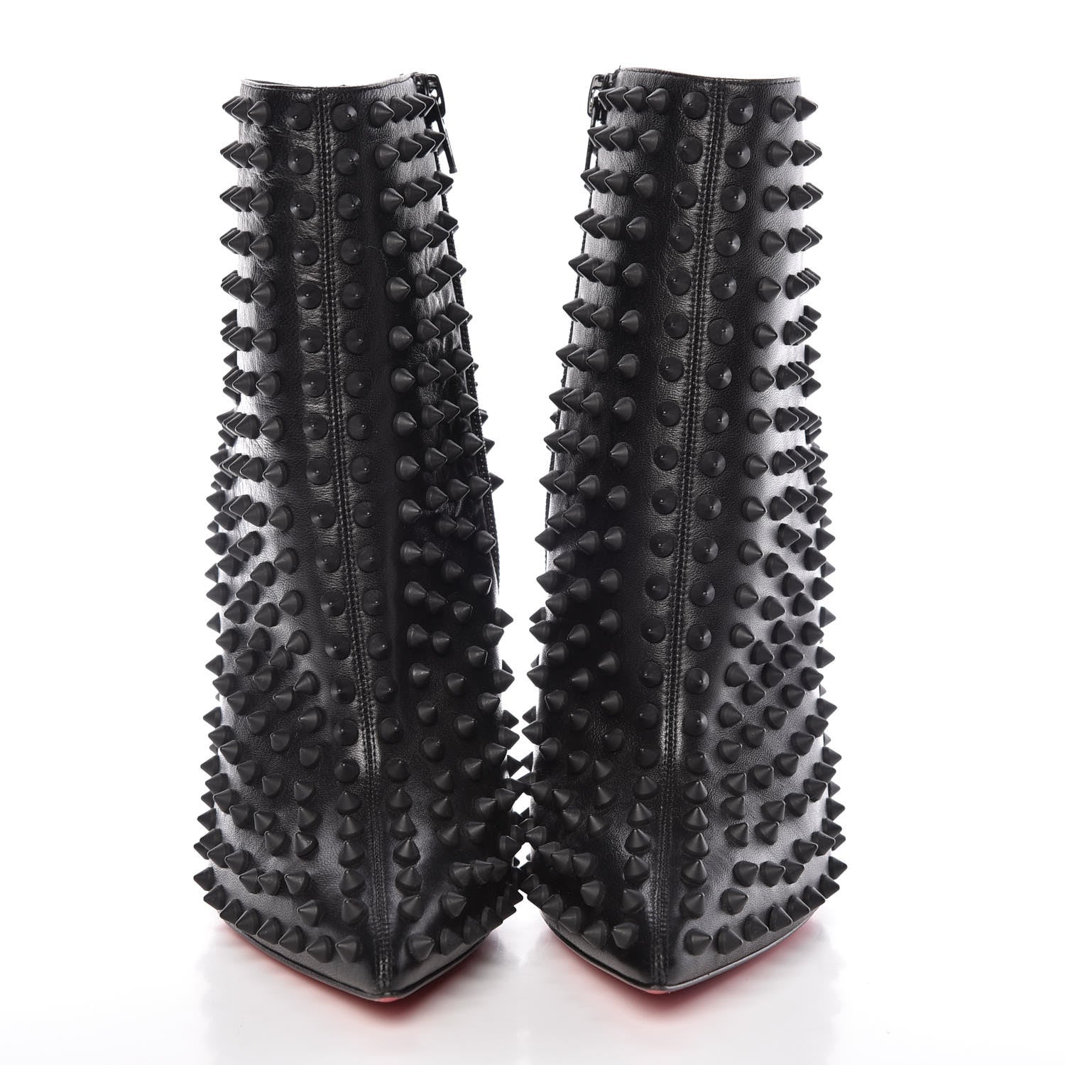 Christian Louboutin Kid Snakilta 120 Booties 38 Black 2 of 7