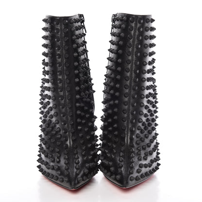 Christian Louboutin Kid Snakilta 120 Booties 38 Black 2 of 7