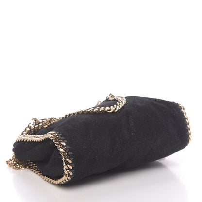 Stella McCartney Shaggy Deer Mini Falabella Fold Over Tote Black 5 of 12
