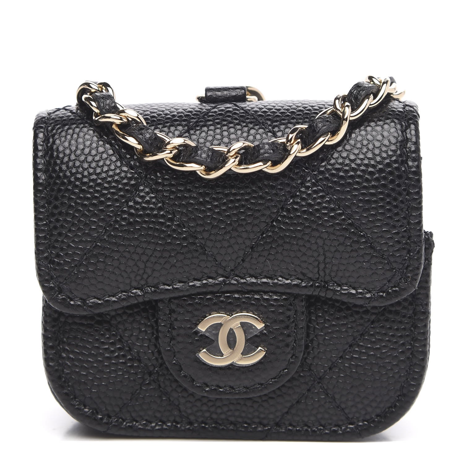 Chanel Caviar Quilted Airpods Pro Case Black 1 of 11