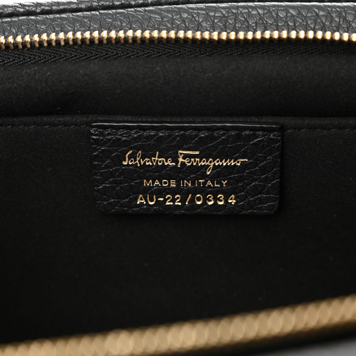 Calfskin Small Gancini Crossbody Black