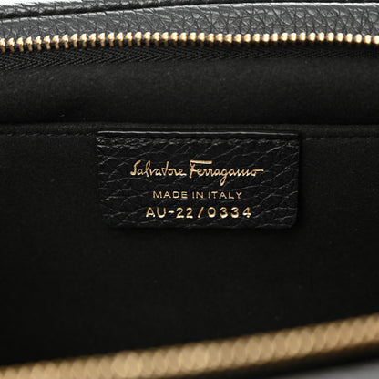Salvatore Ferragamo Calfskin Small Gancini Crossbody Black 6 of 9