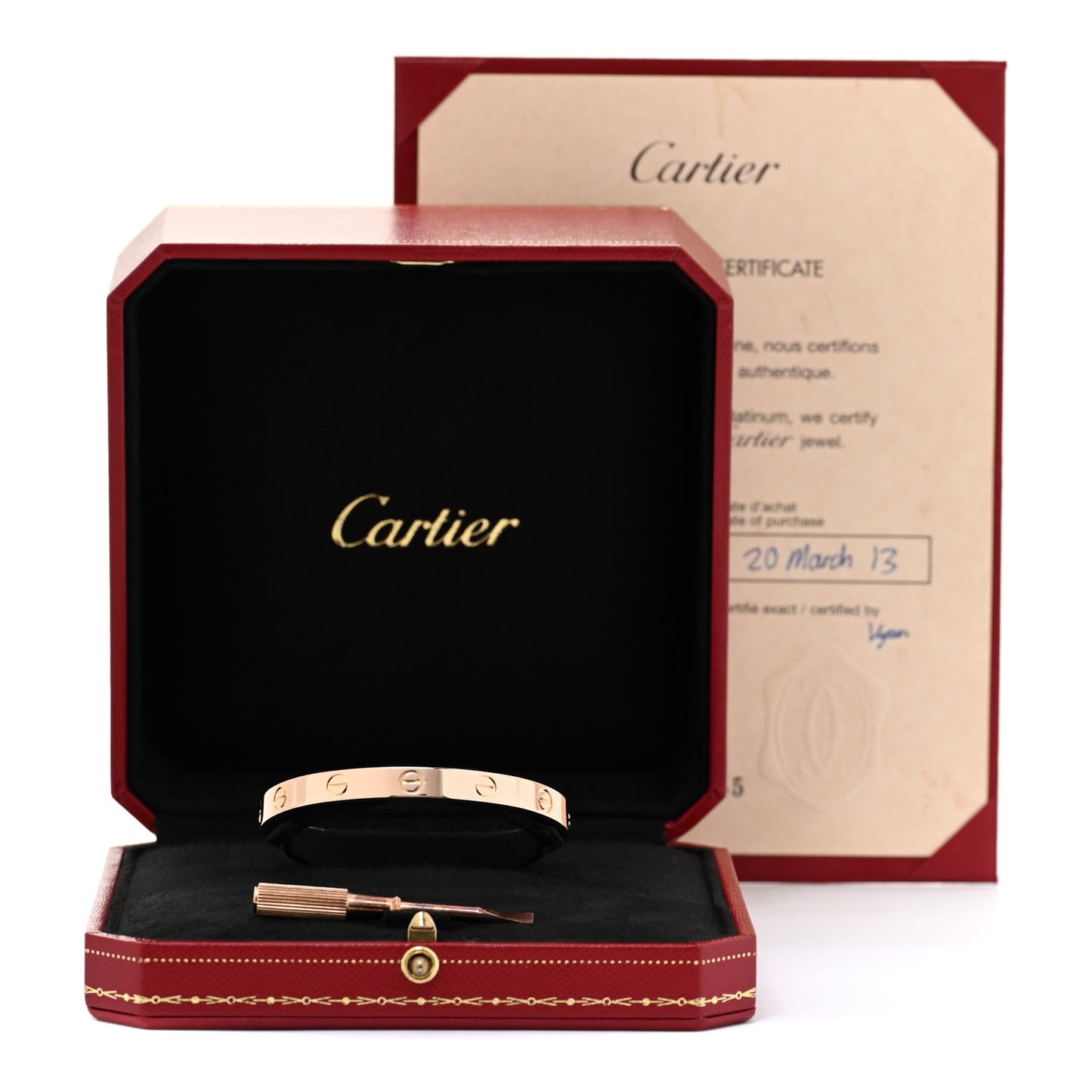 18K Pink Gold LOVE Bracelet 16