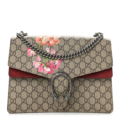 Gucci GG Supreme Monogram Blooms Medium Dionysus Shoulder Bag Beige Multicolor Dry Rose 1 of 14