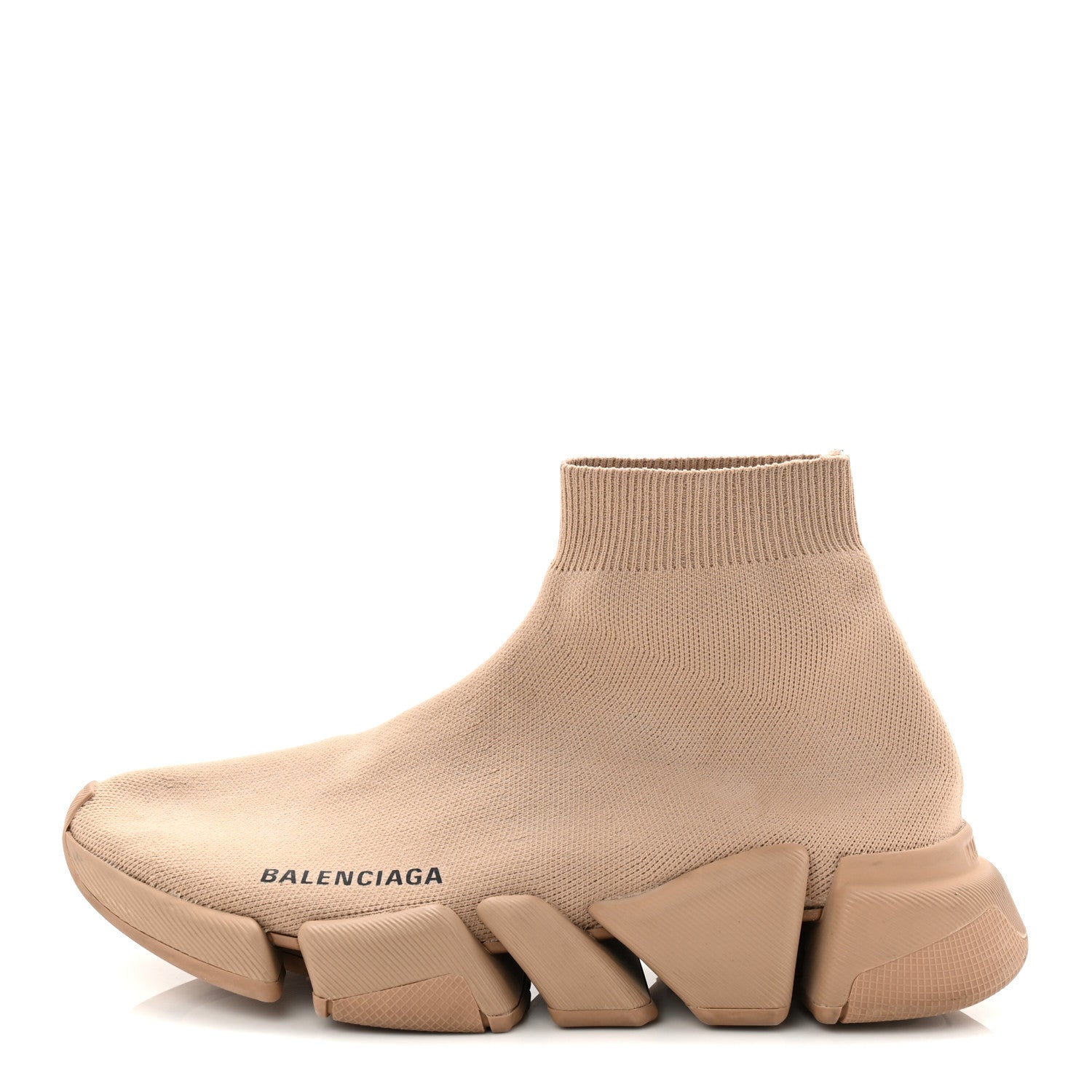 Balenciaga Technical 3D Recycled Knit Womens Speed 2.0 Sneakers 37 Monocolor Beige 1 of 9