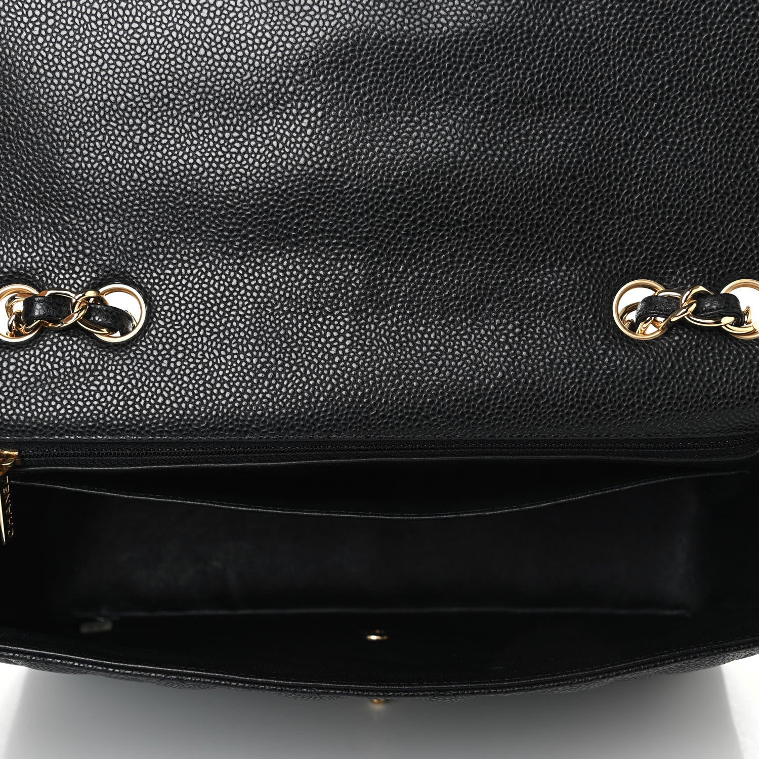 Chanel Caviar Quilted Jumbo Single Flap Black 4 of 4