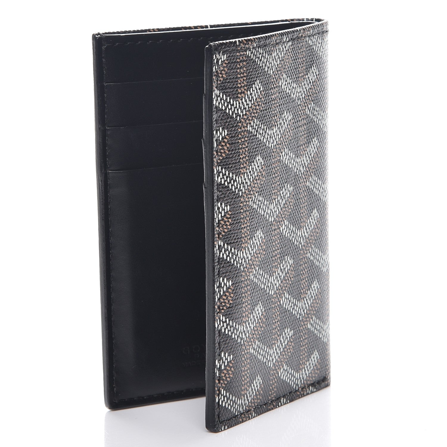 Goyard Goyardine Saint Pierre Card Holder Black 3 of 7