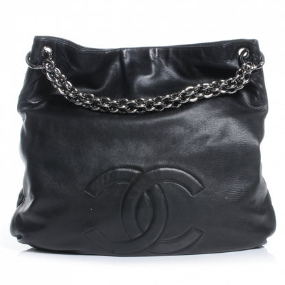 Chanel Lambskin Soft and Chain Large Hobo Black 1 of 7