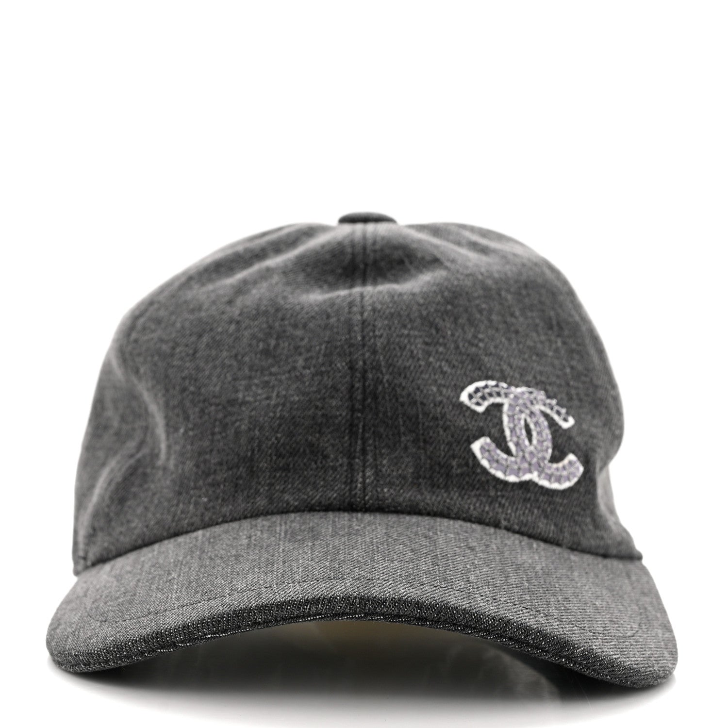Chanel Cotton Sequin CC Cap Hat Black 3 of 10