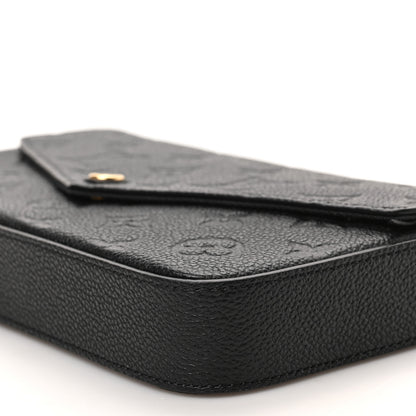 Louis Vuitton Empreinte Pochette Felicie Chain Wallet Black 9 of 9