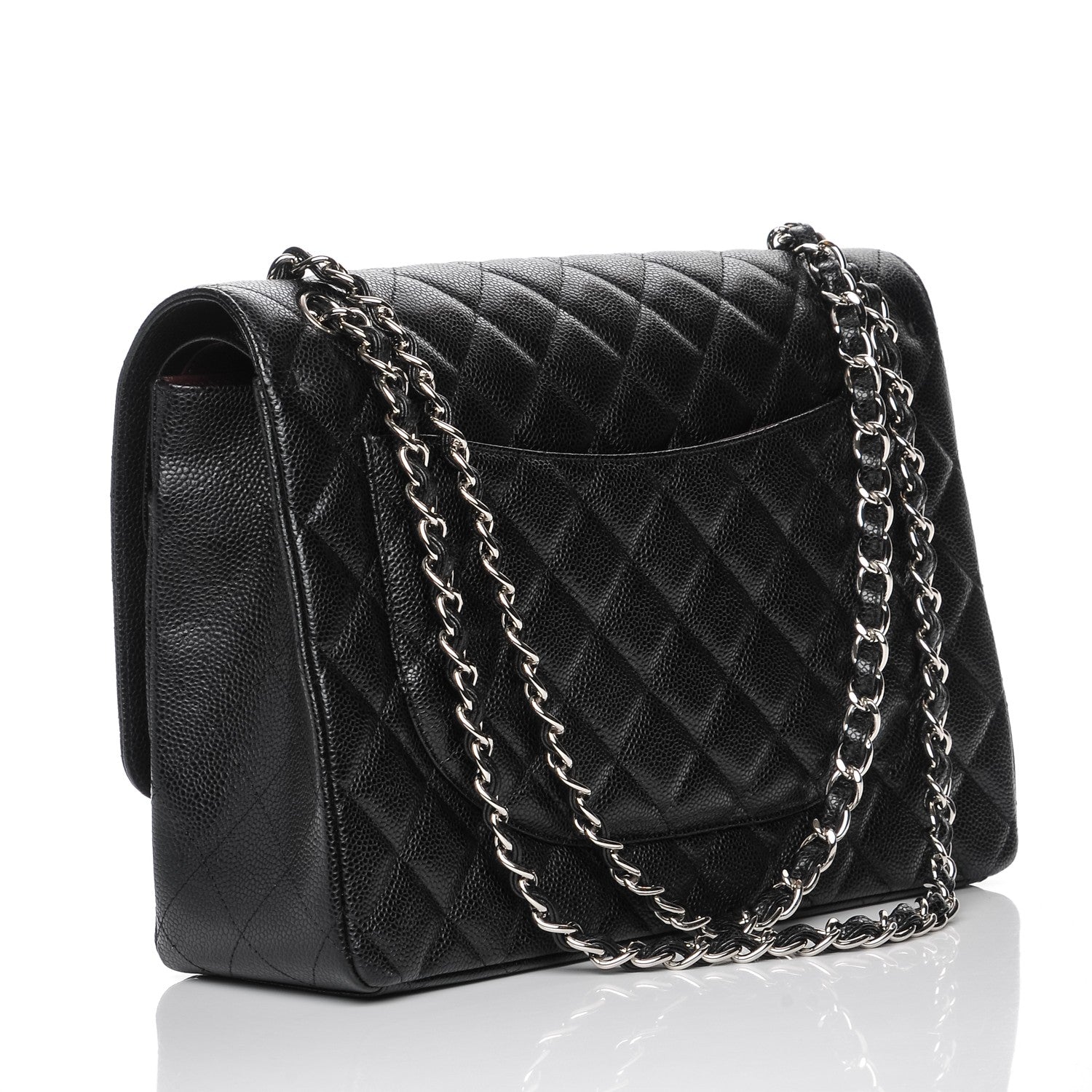 Chanel Caviar Quilted Maxi Double Flap Black 3 of 8