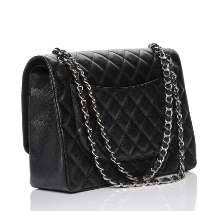 Chanel Caviar Quilted Maxi Double Flap Black 3 of 8
