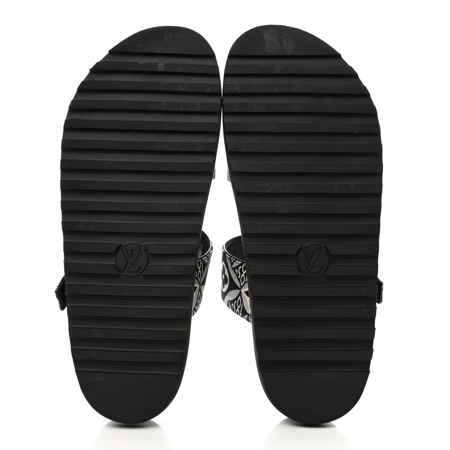 Louis Vuitton Jacquard Since 1854 Paseo Flat Comfort Sandals 40 Grey 5 of 8