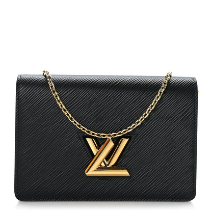 Louis Vuitton Epi Twist Belt Chain Wallet Black 1 of 8