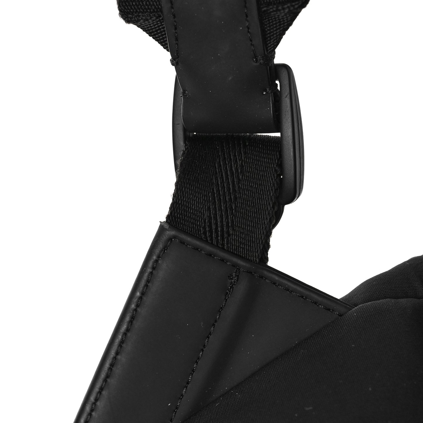 Nylon Logo Backpack Black