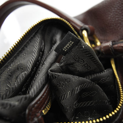 Prada Vitello Daino Hobo Amaranto 10 of 10