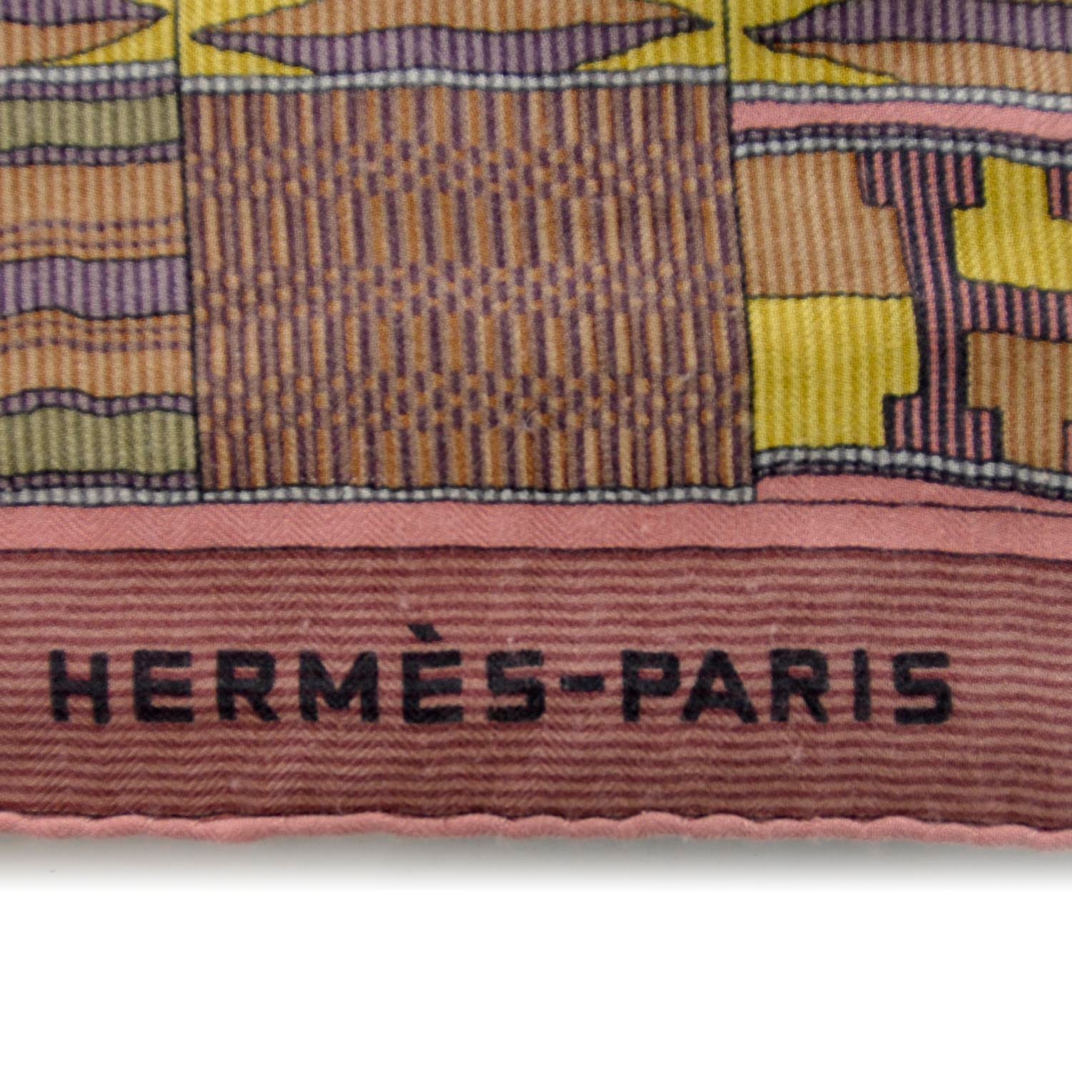 Hermes Cashmere Silk Geometric Shawl 140 3 of 5
