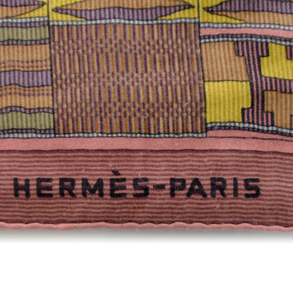 Hermes Cashmere Silk Geometric Shawl 140 3 of 5