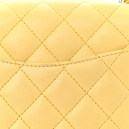 Chanel Lambskin Quilted Mini Square Flap Light Yellow 14 of 19