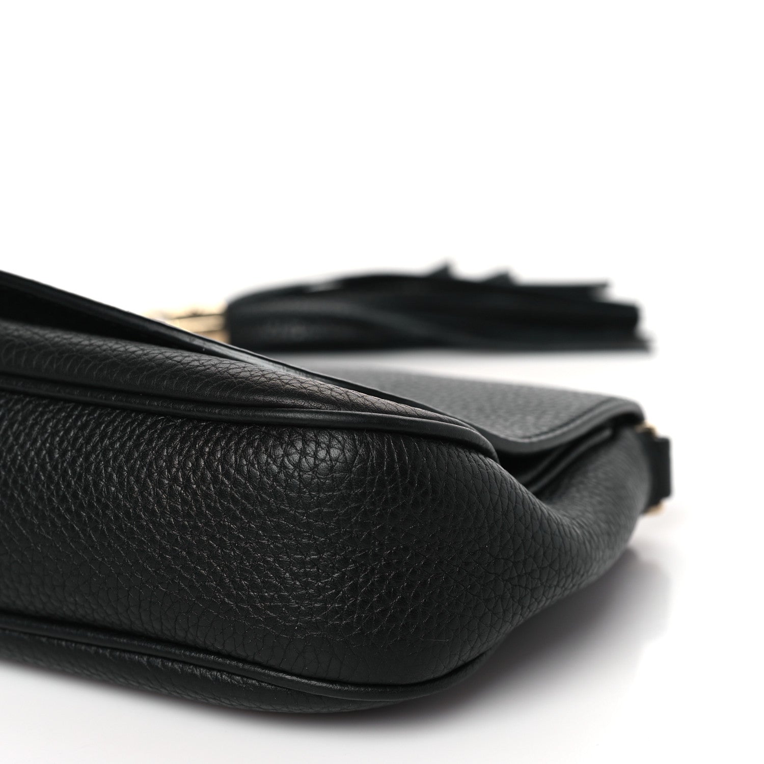 Gucci Pebbled Calfskin Medium Soho Flap Crossbody Black 9 of 9