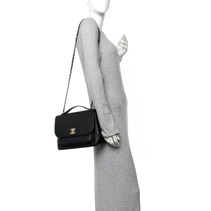 Chanel Caviar Quilted Large Business Affinity Flap Black 2 of 12