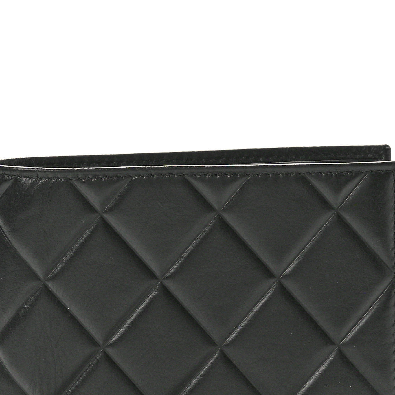 Chanel Calfskin Quilted Mens Small Pour Monsieur Wallet Black 8 of 9