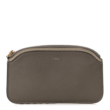 Chloe Grained Calfskin Purse Wallet Motty Grey 1 of 8
