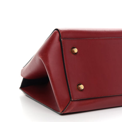 Celine Smooth Calfskin Large Edge Shoulder Bag Red 7 of 14