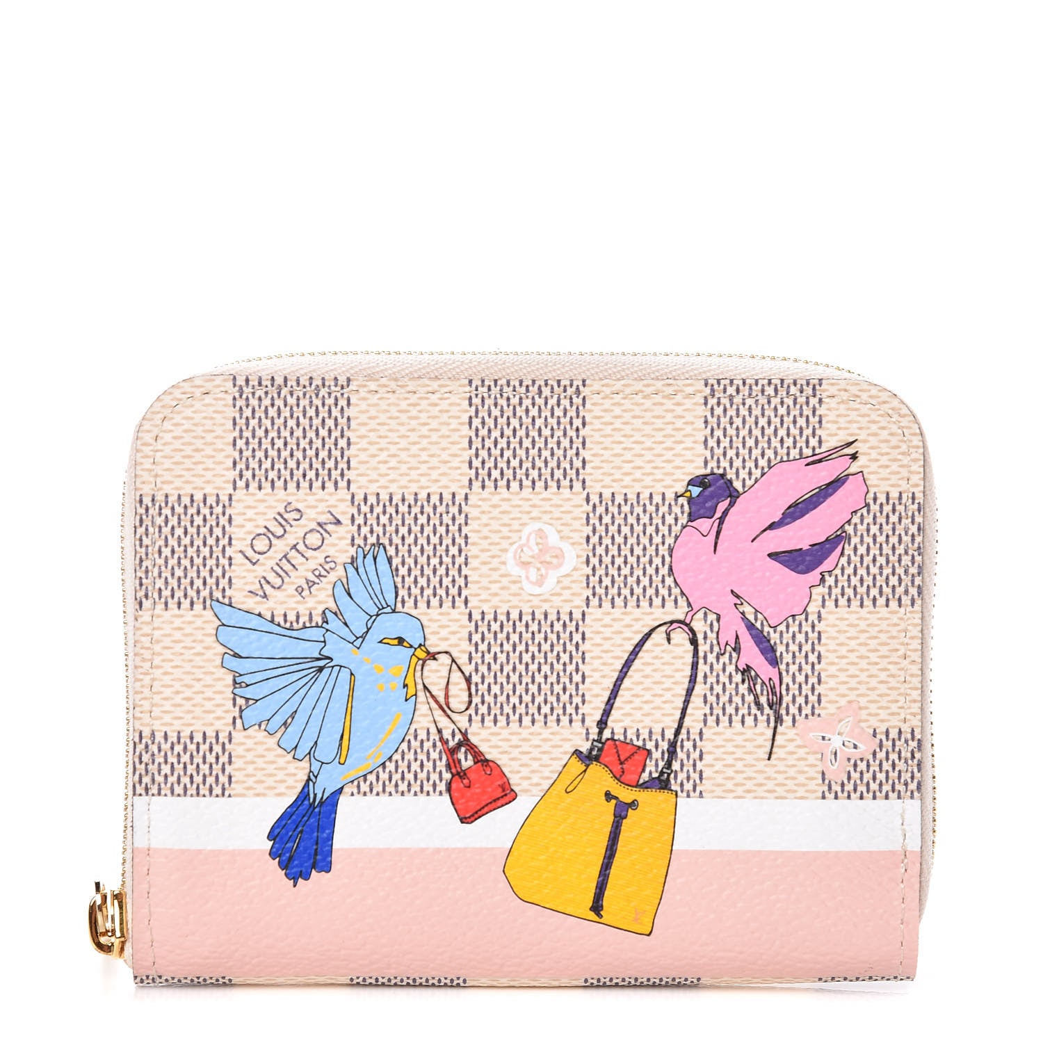 Louis Vuitton Damier Azur 2018 Christmas Animation Zippy Coin Purse 1 of 7