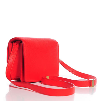 Celine Goatskin Small Classic Box Flap Bag Alizarin 3 of 10