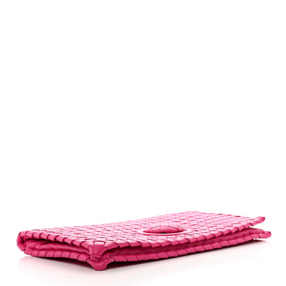 Bottega Veneta Nappa Intrecciato Turnlock Clutch Deco Rosa Shock 5 of 10