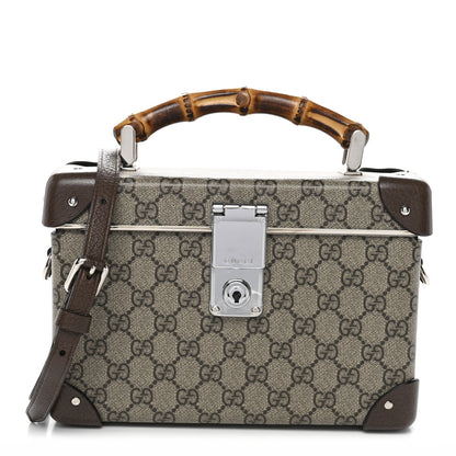 Gucci GG Supreme Monogram Globe-Trotter Beauty Case Brown 1 of 11