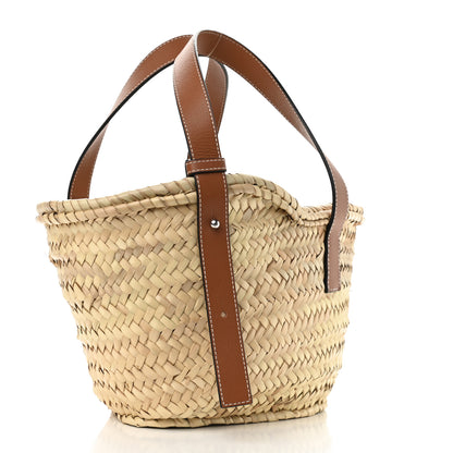Loewe Raffia Small Basket Tote Bag Natural Tan 3 of 13