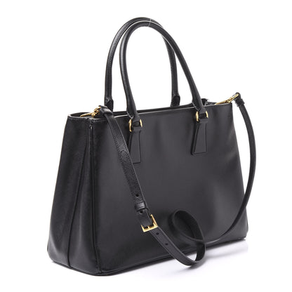 Prada Saffiano Lux Medium Tote Black 2 of 12