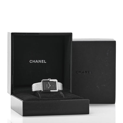 Chanel Stainless Steel 26mm Boy-friend Tweed Quartz Watch Black 5 of 6