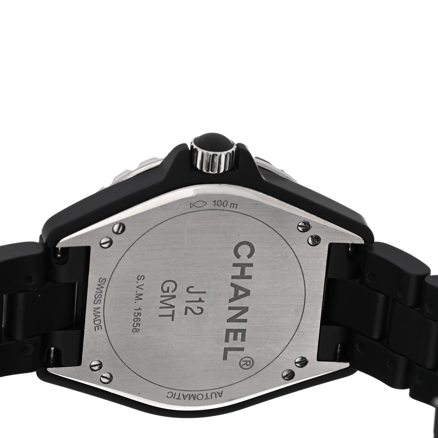 Stainless Steel Matte Ceramic 41mm J12 GMT Automatic Watch Black
