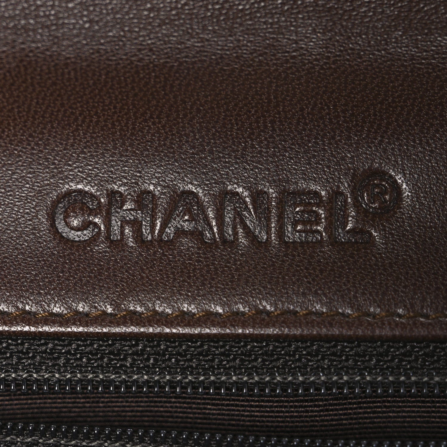 Chanel Lambskin Square Double Stitch Flap Dark Brown 6 of 11