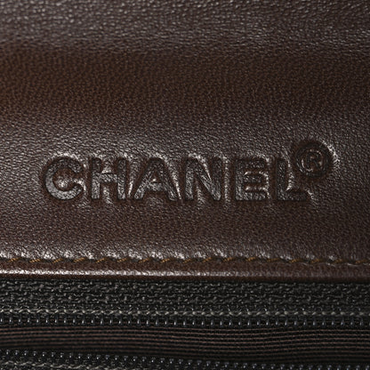 Chanel Lambskin Square Double Stitch Flap Dark Brown 6 of 11